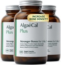 Algas Rojas Orgánicas de ALGAECAL Suplemento de Calcio para la Densidad de Hueso &amp; Fuerza, Vitamina K2 MK7 (100 mg), Vitamina D3 (1600 UI), Magnesio (350 mg) " Minerales de rastro, Fácil de Tragar, 120 Capas de verduras