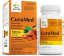Terry Naturalmente CuraMed 500mg - Suplemento Antioxidante para Cerebro &amp; Immune Health Support - Suplemento con Curcumin & Turmeric Essential Oil - Herbal Liver Support - 60 Softgels