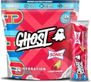 GHOST Hydration Packets, Sonic Cherry Limeade, 24 Sticks, Electrolyte Powder - Drink Mix Suplemento con Magnesio, Potasio, Calcio, Vitamina C - Vegan Friendly, Libre de Soy, Azúcar &amp; Gluten