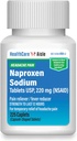 HealthCareAisle Naproxen Sodium, 220 mg - 225 caplets - Headache Pain Reliever, Hasta 12 horas de alivio