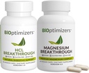 BiOptimizers - Magnesium Breakthrough (60 Capsules) y HCL Breakthrough (90 Capsules) Suplemento Bundle