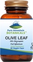 Pure Mountain Botanicals Olive Leaf Extract Capsules - Kosher Vegan Caps Now with 400mg Organic Olive Leaf and Potent Extract Supplement