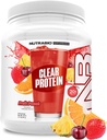 NutraBio Clear Protein Powder, Fruit Punch - 20 Servings, 20g Clear Whey Protein Isolate, 0 Sugar, 0g Lactose, Refreshing Fruit Flavors, GLP1 Support - Bone Health - Muscle Post Workout Recovery