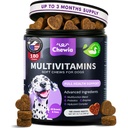 Vitaminas de perros 15 en 1 - Mandíbulas multivitamínicas de perros con MSM para la salud conjunta de la cadera - Suplemento de perros para el alivio de la piel picante - Multivitamínico para perros Apoyo inmunitario con enzimas - Piel &amp; Carne, Movilidad