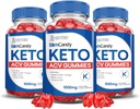 (3 Pack) Slim Candy Keto ACV Gummies Advanced Formula 1000MG SlimCandy Keto Gummies Apple Sider Vinegar Formulado con Pomegranate Beet Juice Powder B12 Vegan Non GMO 180 Gummys