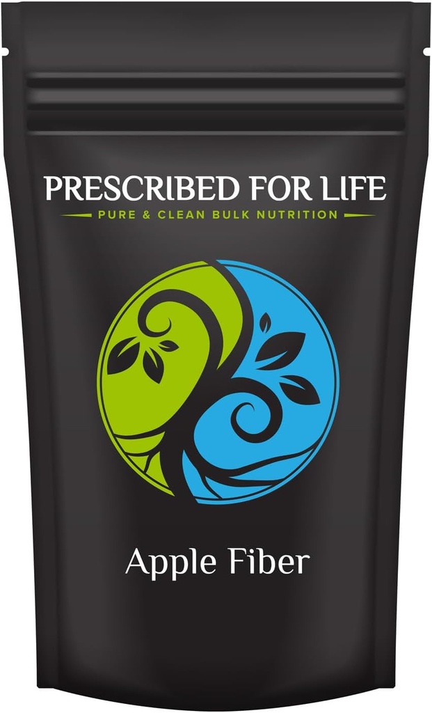 Prescrito para la vida Apple Fiber Powder, Natural Apple Pectin Fiber Supplement for Digestive Health, Vegan, Non GMO, Gluten Free (2kg / 4.4lb)