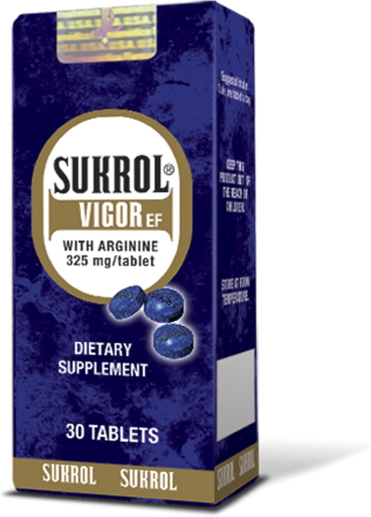 Sukrol Vigor Dietary Suplemento 30 Tabs - Tabletas Multivitaminicas (Pack of 1)