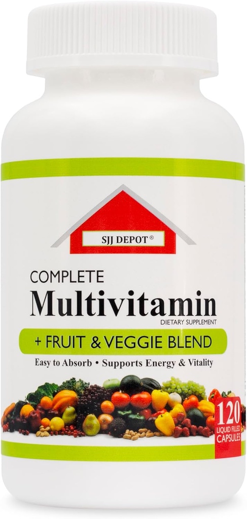 120 cápsulas líquidas multivitamínicas y vegetales, multivitamínicas cargadas, suplementos, vitamina múltiple tiene muchos antioxidantes, mujeres diarias hombres adultos mayores multi vitaminas