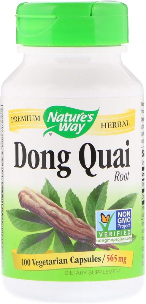 Manera de la naturaleza Dong Quai Root - 100 cápsulas / 565 mg