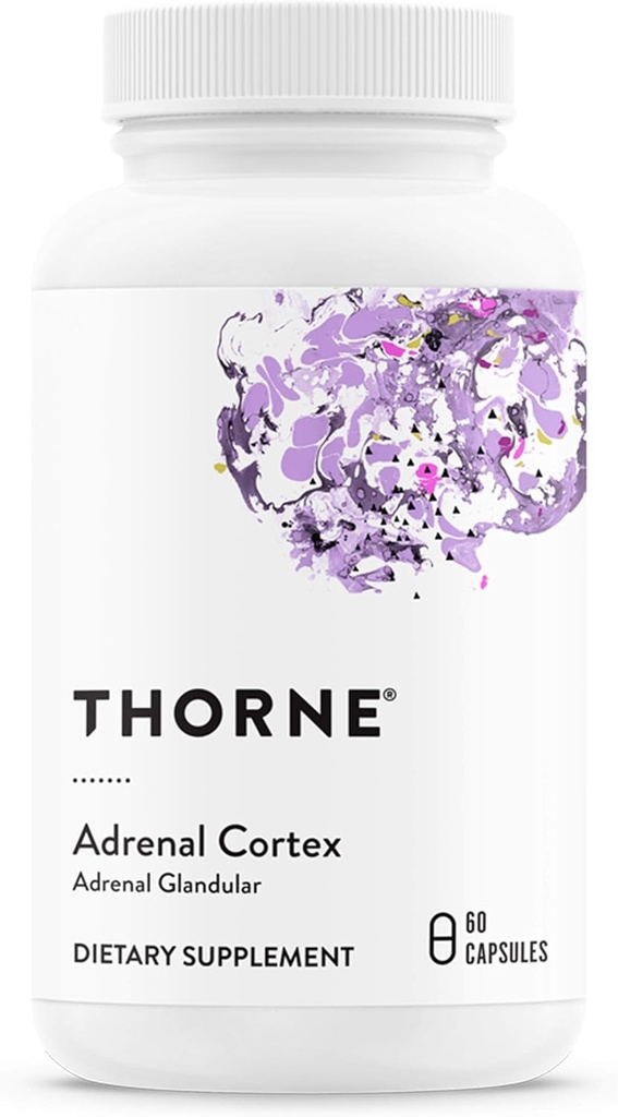 THORNE - Adrenal Cortex - Suplemento para la gestión de cortisol - Apoyo Función Adrenal Saludable, Sistema Inmunitario, Gestión del estrés, Fatiga & Metabolismo* - 60 cápsulas
