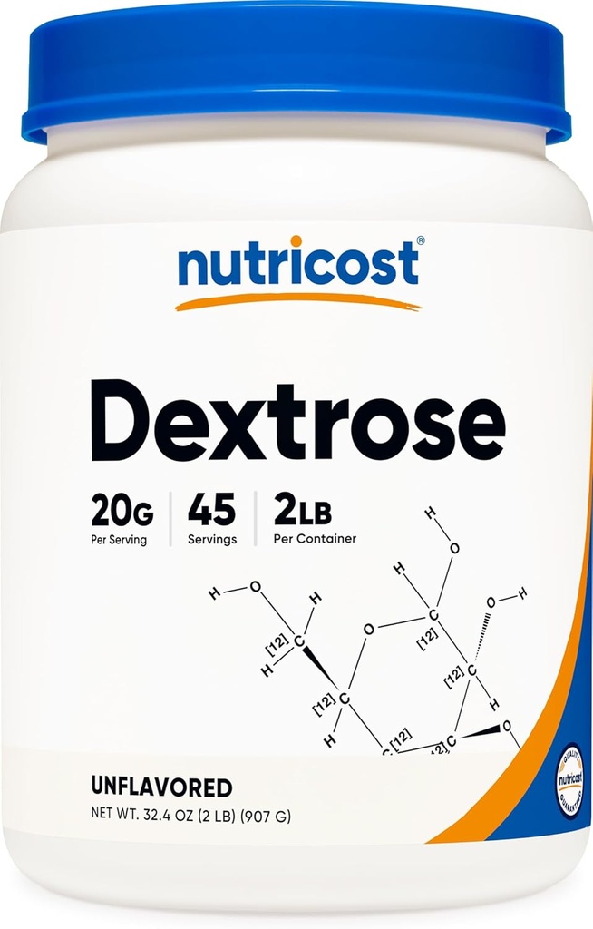 Nutricost Dextrose Powder 2 LBS - Non-GMO, Gluten Free