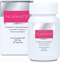 Nu White S-Acetyl Glutathione New Mejorado Formula Skin Whitening 30 cápsulas