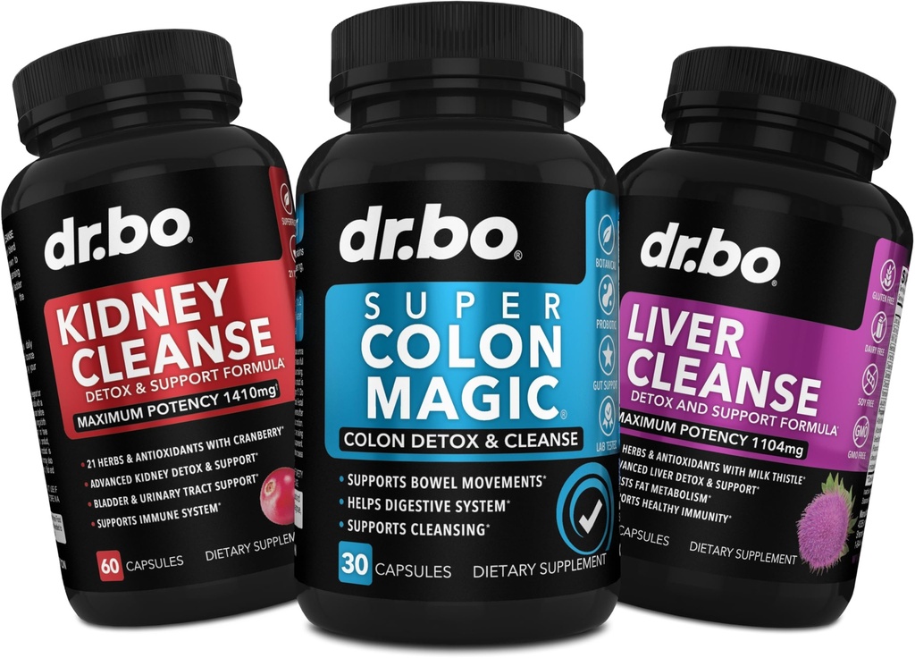 Colon Cleanser Detox " Kidney Liver Cleanse - 15 días Colon Cleanse Pills Probiótico, Kidney Liver Detox Suplemento - Bowel Movement Suplementos, Kidneys, Bladder Urinary Tract Gallbladder Pills