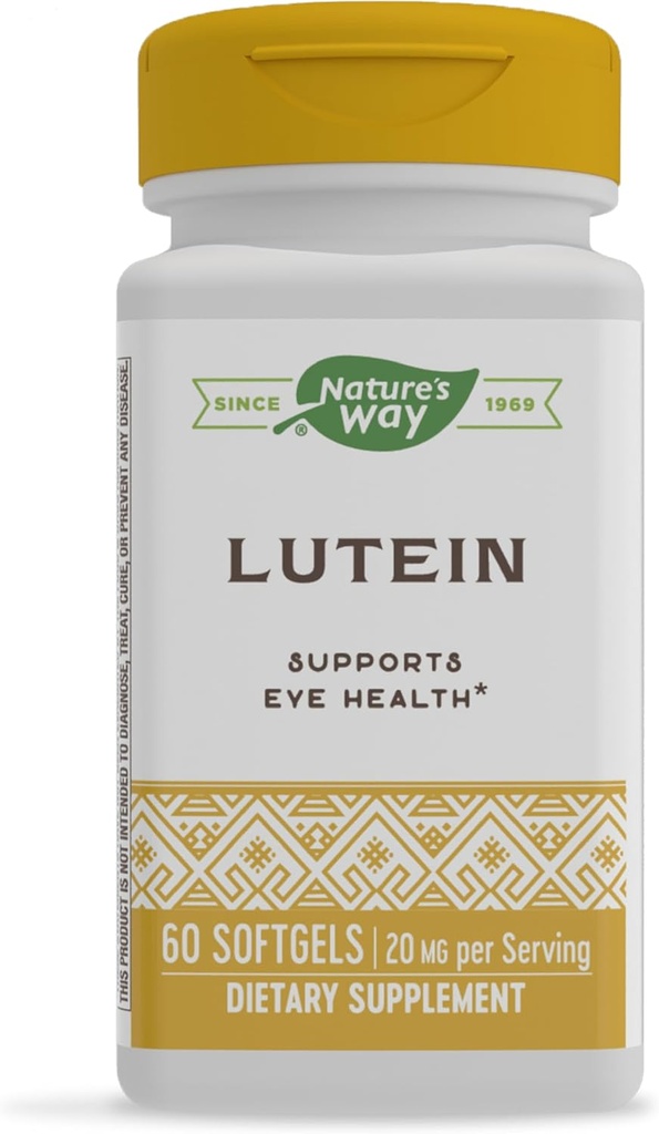 Nature's Way Lutein, Supports Eye Health*, 60 Soft Gels