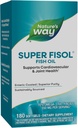 Manera Super Fisol Fish Oil, Enteric Coated, soporta la salud cardiovascular y conjunta*, Mega Potency Omega-3, 180 Softgels (Packaging May Vary)