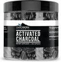 Earthborn Elements Activated Charcoal Capsules, 200 Capsules, Odorless & Non-Toxic Powder