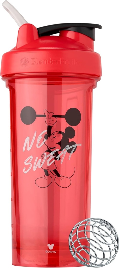BlenderBottle Mickey &amp; Friends Shaker Bottle Pro Series, Perfecto para Protein Shakes y Pre Workout, 28-Ounce (C05115)