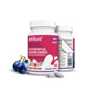 Milkaid Junior Lactase Enzyme Chewable Tablets for Lactose Intolerance | Prevents Gas, Bloating, Diarrhea in Children| Fast Acting Dairy Digestive Supplement for Kids| 60 ct (60 Tablets, Grape)
