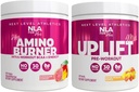 NLA for her Pre/Intra Workout Stack (Includes Her Thermogenic Amino Hawaiian Sunset and Uplift Max Pre Workout Sour Peach Rings)