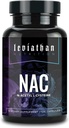 Leviathan Nutrition NAC Suplemento N-Acetyl Cysteine for Lung, Liver, Immune Support - Potent Antioxidant Support to Boost Glutathione Levels 600mg, 120 Capsules
