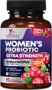 Probióticos para Mujeres Apoyo a la Salud Digestiva - 90 Billones Probiótico de Mujeres CFU, 16 Strains, Arándano, Probiótico Vaginal con Prebióticos, PH, Immune, Urinary, &amp; Feminine Health Support, 60 cápsulas