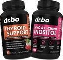 Soporte para tiroides " Myo-Inositol " D-Chiro Inositol Supplement Capsules - Apoyo natural para el metabolismo, el mood " Energy - 40:1 Ratio Hormone Balance for Women, Menstrual Cycle, Mujer Health