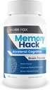 Memory Hack - Aceleral Cognitive Brain Formula - Apoyo a la resistencia mental y el enfoque - con Taurine &amp; Otros potentes ingredientes naturales - Booster cerebral nootropic