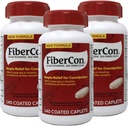 FiberCon FiberCon Terapia de Fibra para la Regularidad, Caplets, valor tamaño 140 caplets (Pack of 3) por Fibercon