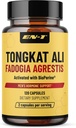 EN-1 Tongkat Ali para Hombres (Longjack) Fadogia Agrestis y Tongkat Ali Suplemento 1205mg por Serving with BioPerine, Tongat-ali for Men - 120 Capsules Tonkat-Ali Long Jack