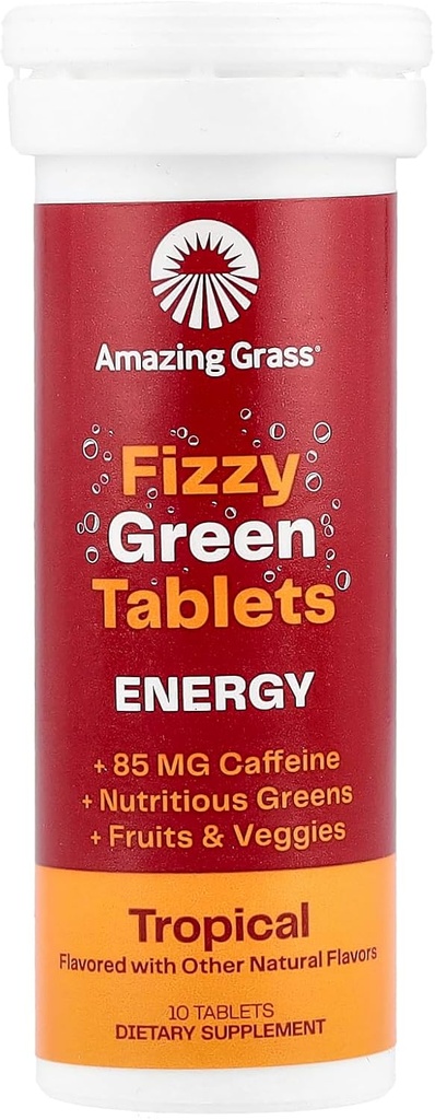 Amazing Grass Tropical Energy Superfood, 10 CT