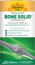 Country Life Bone Solid - Bone Health Supplement with Microcrystalline Hydroxyapatite (MCHA), Calcium, Magnesium, Zinc, Vitamins K2 &amp; D3 for Enhanced Bone Strength & Metabolism - 240 cápsulas