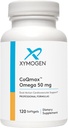 XYMOGEN CoQmax Omega 50 mg - CoQ10 + Fish Oil Omega 3 Suplemento - Dual-Action Heart Health Support - Coenzyme q10 + Specialized Fish Oil for 3X Greater Absorption of EPA DHA (120 Softgels)