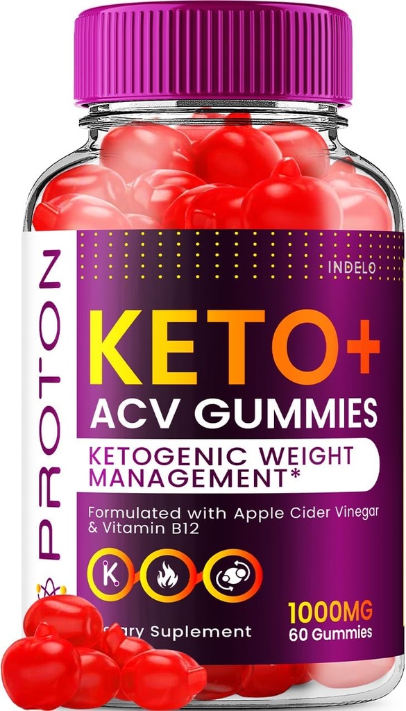 Proton Keto ACV Gummies Advanced, Proton Keto + ACV Gummies 1000mg, Protein Keto + ACV Apple Cider Vinegar Gummy Proton Gummies Comentarios, Proton Keto+ACV Vitamina B12 (60 Gummies)