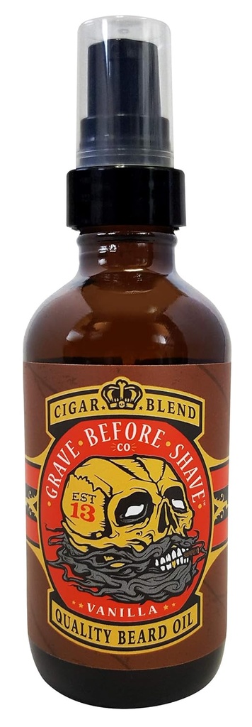 Grave Before Shave Beard Oil (Cigar Blend) 4 oz. Botella