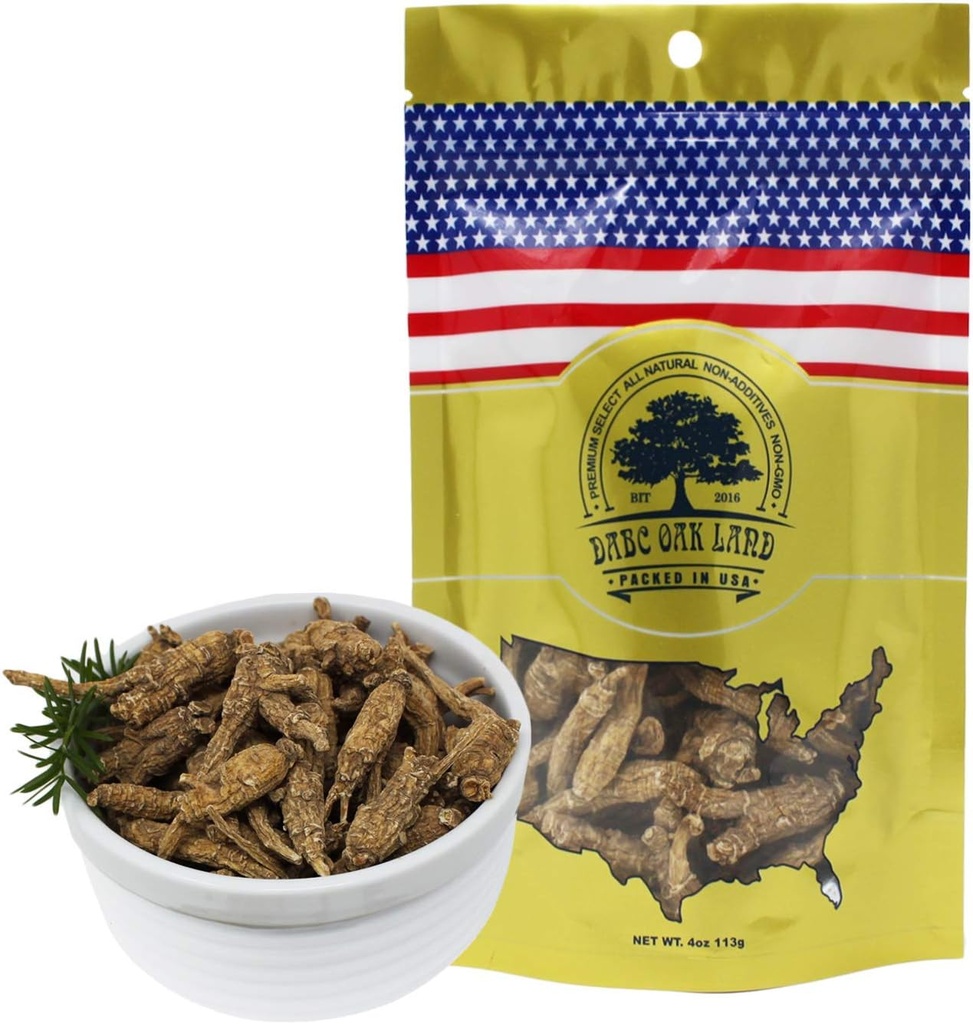 DOL Hand-Selected American Wisconsin Farmed Ginseng Root ← Larga pequeña пели нели ненногольноговаливали нели ваные Ginseng americano (Small 4oz/Bag)