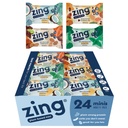 Zing Kids Protein Bares Variedad Pack, Gluten Gratis 100 Calorie Mini Bares con Alta Proteína, Bares de Nutrición Vegan, Proteína con Planta Libre Dairy - 24 cuentan