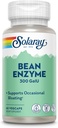 SOLARAY Bean Enzyme 300 GalU - Alpha Galactosidase Enzymes Digestivos para Mujeres y Hombres - Suplemento de Salud Digestiva - Apoyos Bloating Occasional y Gas Relief para Adultos - 60 Servimientos, 60 VegCaps