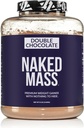 NAKED Double Chocolate Mass - 1.260 Calories, 50G Protein, Nada Artificial. All Natural Weight Gainer Protein Powder - 8Lb Bulk, GMO Gratis, Gluten Gratis