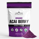 Botánicos de Estrella Solitaria Pólvora orgánica Açai Berry Superfood, 3.52oz (100 gramos), Antioxidantes, Vitaminas, Minerales, Nutrición Saludable, Añadir a Smoothie, Soup, Salad