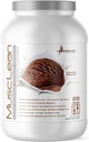 Nutrición metabólica - Musclean - Milkshake, Whey High Protein Meal Replacement, Mantenimiento Nutrición, Baja Carb, Keto Diet, Enzimas digestivas, Chocolate, 2,5 libras (25 ser)