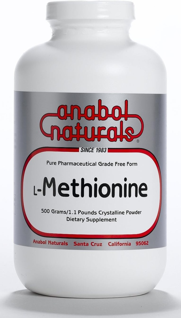 Anabol Naturals L-Metionina Forma libre Pura Crystalline 200 Grams