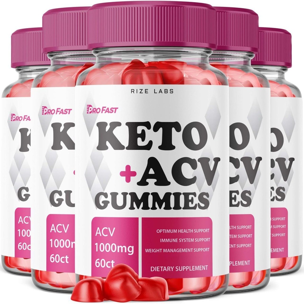 rize labs - Pro Fast Keto+ACV Gummies for Advanced Weight Loss, All Natural Keto Plus Apple Cider Vinegar 1000mg Suplemento, Ayuda a reducir la grasa del vientre, para la fuerza extra (300 Gummies)