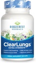 RidgeCrest Clearlungs Extra Strength Herbal Decongestant , 60 cápsulas vegetarianas