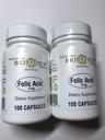 Ácido Fólico 5 mg - BioTech Pharmacal - 100 cápsulas - Pack de 2