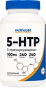 Nutricost 5-HTP 100mg, 240 cápsulas vegetarianas (5-Hydroxytryptophan) - No GMO &amp; Gluten Free