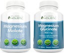 Magnesium Malate 400mg + Magnesium Glycinate 400mg - Alta Absorción & Highly Bioavailable Bundle - 270 + 270 Vegetarian Tablets