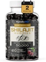 Shilajit Gummies for Men Women Pure Himalayian Extra Strenght 50,000 Resin for Metabolism Support Ashwagandha Siberian Chaga | 2 Months Supply Vegan Keto Friendly Cherry 60 Gummies