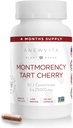 Montmorency Tart Cherry, Non GMO, Capsules - CherryPure 50:1 Concentrate eq. 25,000 mg - Antioxidantes " Flavonoids, Tart Cherry Extract for Gout " Muscles - 120 Veggie Capsules - 4 Month Supply