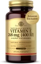 Solgar Vitamina E 268 mg (400 UI), 360 Alpha Softgels - Antioxidante natural, Skin &amp; Immune System Support - Vitamina E naturalmente alimentada - Gluten Free, Dairy Free - 360 Servings