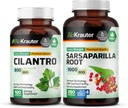 BIO KRAUTER Cilantro 100 cápsulas " Sarsaparilla 250 cápsulas